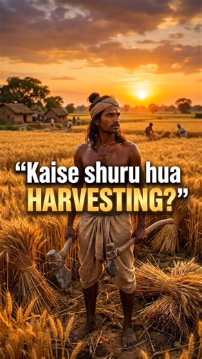 Kaise shuru hui 🌾 HARVESTING? 🤯 Ancient desi jugaad ka kamaal! 🔥