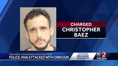 Man carjacked at gunpoint with his own weapon, Orlando police say