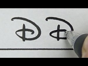 Print vs Handwriting | Satisfying Walt Disney Font Handwriting