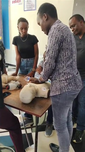 Practicing chest compressions — the heart of every BLS training! Precision. Power. Purpose." #BLS #CPRTraining #MediplusLife #HealthcareEducation | Mediplus Training Institute