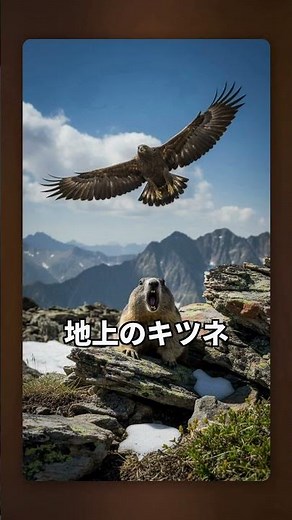 マーモットの自己犠牲がヤバすぎる 🐿️