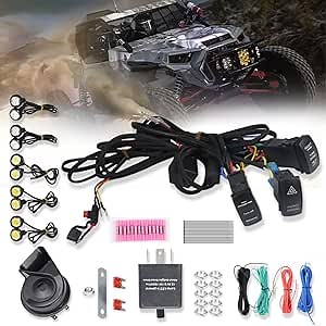 Amazon.com: Beatto UTV Turn Signal Kit with 110D Horn, ATV Universal Street Legal Kit with Turn Signal Compatible with Polaris RZR Ranger Turbo Can-Am X3 Light Bulbs for Directional Signals for Vehicles : Automotive