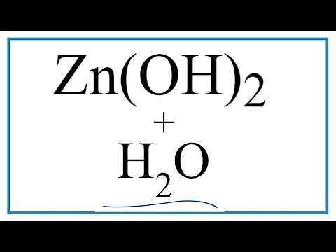 Equation for Zn(OH)2 + H2O (Zinc hydroxide + Water)