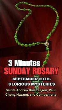 SUNDAY ROSARY Today 🙏✝️ Glorious Mysteries ❤️ ✝️ September 20 | VIRTUAL ROSARY