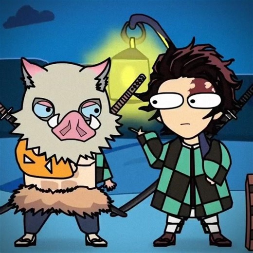 inosuke papa pig ke parivar se hai🤣 #shorts #ytshorts #demonslayer #tangiro