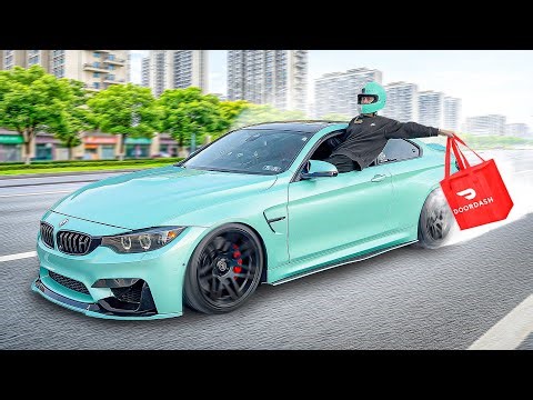DOOR DASH IN MY BMW M4 *POV*