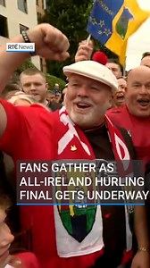 Fans gathered outside Croke Park today as Cork prepared to take on Tipperary in the All-Ireland Senior Hurling Final. It’s the first time the two have faced each other in an All-Ireland hurling final. Follow the link in bio for live updates 📲 #rtenews #allirelandfinal #hurling #cork #tipperary | RTÉ News