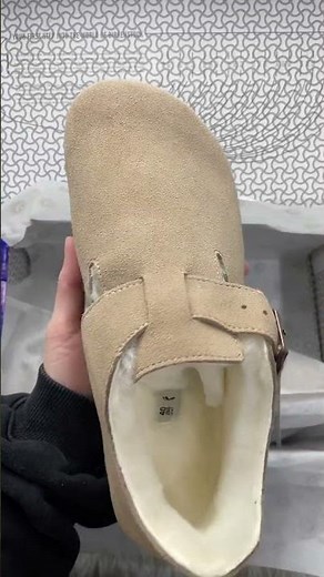 Cocoshoes | Birkenstock London Shearling Kith Faded Beige Unboxing video review.