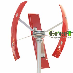 [Hot Item] 1kw 2kw 3kw High Quality Low Start Wind Speed Vertical Wind Turbine with 3phase AC Disc Coreless Generator