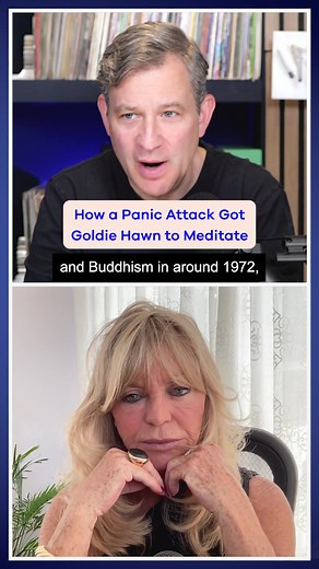 Thank you to #goldiehawn for a great conversation on the 10% Happier podcast. Check it out wherever you get your podcasts. #meditation #panic #anxiety #panicdisorder