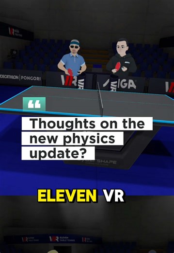 Explore the New Physics in Eleven VR Table Tennis