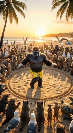 Silverback Gorilla Swing Dance! Smooth Moves in Ultra-Real Style