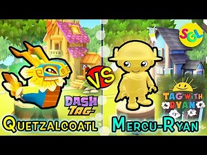 Super Rare Quetzalcoatl Dragon (Dash Tag) vs Rare MercuRyan (Tag with Ryan) iPad iPhone Race Game