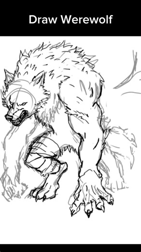 Draw werewolf