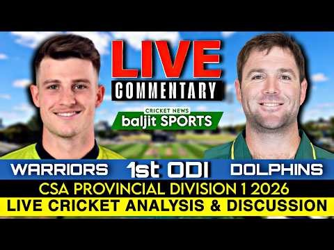 🔴 Live | Dolphins vs Warriors | DOL vs WAR | CSA Provincial One-Day Challenge Division One 2026