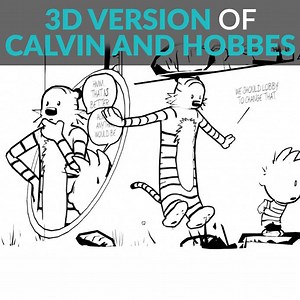 'Calvin and Hobbes' just entered the third dimension: https://sketchfab.com/elbriga | The Daily Dot