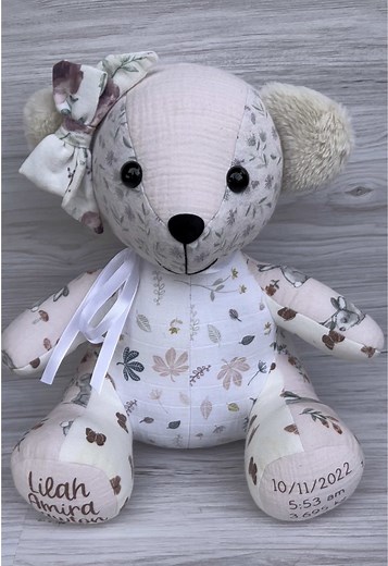 Transform Outgrown Baby Clothes into Keepsake Bears