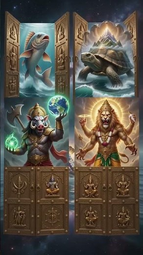 Dasavataram | The 10 Divine Avatars of Lord Vishnu | Powerful Hindu Devotional Short