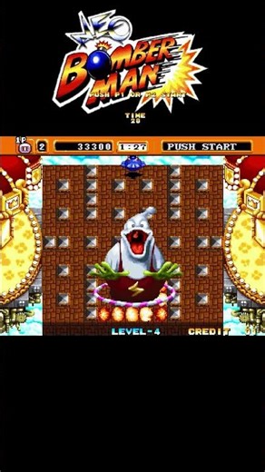 Neo Bomberman Stage 1 Boss Fight 🔥 | Arcade Retro Game #shorts