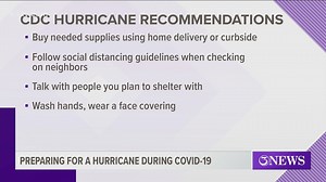 New recommendations released by the CDC to help with hurricane preparedness during the coronavirus pandemic