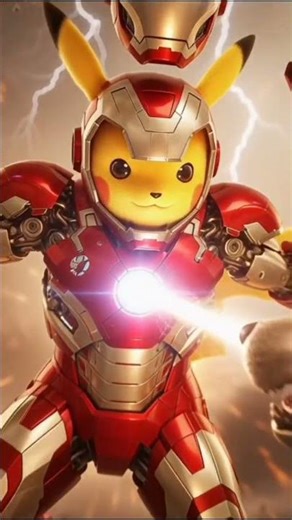 pokemon pikachu transforms #viral #ironpikachu #reels #shorts