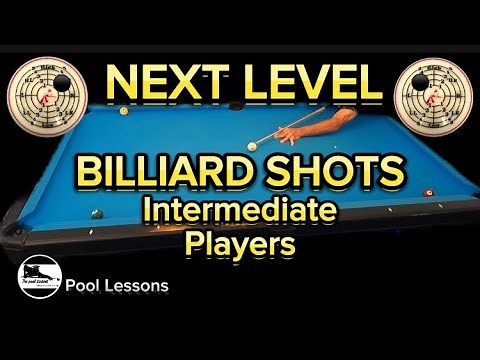 Intermediate level Pool shots & exercises (Free Pool Lessons)