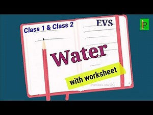 Water Lesson Explanation with Excercise || EVS Class 1 and Class 2