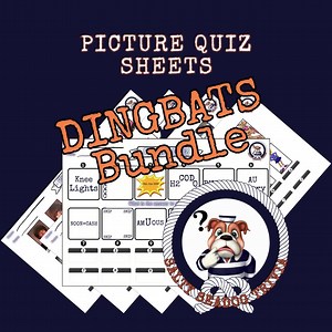 Dingbat Picture Quiz Sheets & Answers (printable) Bundle - Etsy Canada