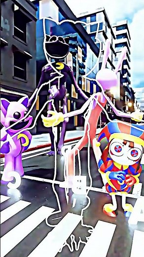 Amazing Digital Circus x Smiling Critters Street Chase #DigitalCircus #SmilingCritters #CatNap