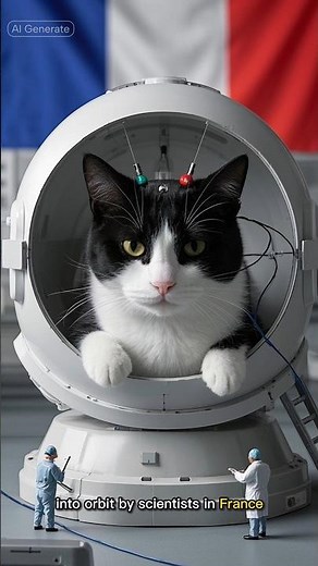 A Cat Went to Space?! 🚀🐱 | The Story of Félicette the Astrocat #shorts"