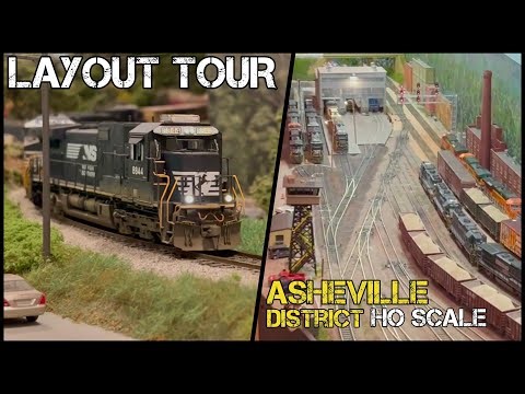 Layout Tour - Modern NS Asheville District in HO Scale 2020