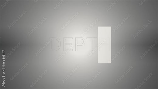 Abstract Depth Concept for Modern Design and Technology