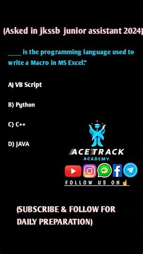 JKSSB Junior Assistant 2025 – Most Important Computer Question! 💻🔥 #FAA #jkssb #juniorassistant #SSC