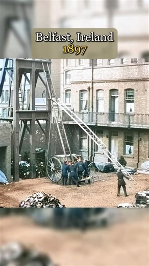 Belfast Firefighters in Action (1897)