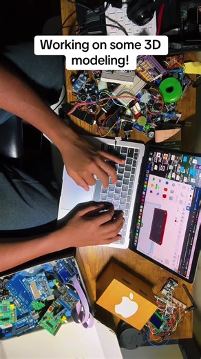 Learning some 3D modeling! #robotics #black #blacktiktok #engineer #3dprinting @BAMBULAB Official