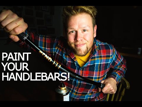 I Tried Painting My Mountain Bike Handlebars! (it kinda worked!)