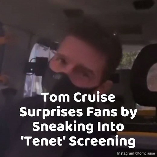 Tom Cruise surprises fans by sneaking into "Tenet" screening. 🍿🎥 | Extra