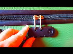 Suitcase Lock Instructions: Set your Code in 30 sec. 4K 2023 (luggage of many cheap brands)