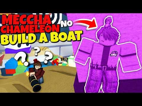 🤫ME ESCONDI dos MEUS AMIGOS no MECCHA CHAMELEON do BUILD A BOAT!!