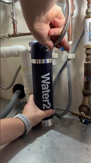 How to install a water2 filter #asmr #diy #tools #shorts #howto #subscribe #plumbing #learn #tips