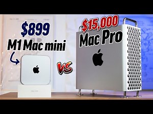 16GB M1 Mac Mini vs 192GB Mac Pro - Yes, it's FASTER..