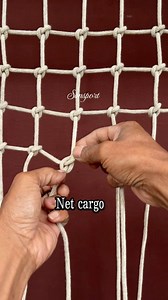 Knot to make cargo net #net #netcargo #knot | Nandang Safaat