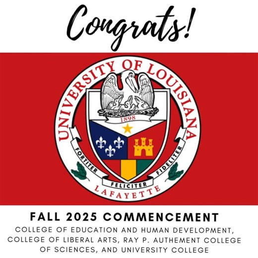 UL Lafayette Fall 2025 Commencement (Session 2)