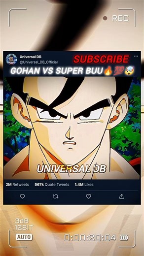 Gohan show his aura 💯🔥😳||#viralshort #subscribe .