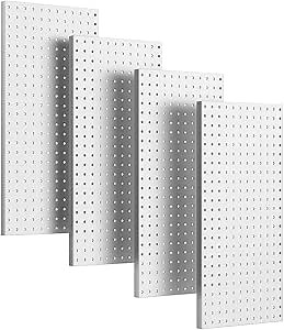 Ultrawall 4 Pcs Metal Pegboard Wall Panels, Peg Boards for Garage Tool Storage