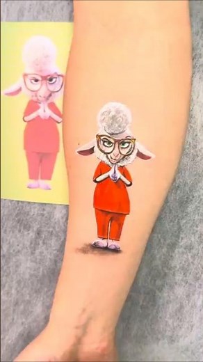 THE SECRET VILLAIN! 🐑😈 Bellwether Zootopia Art #shorts #satisfying #drawing