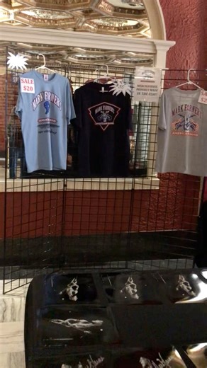 Signing some stuff at the merch table! Lorain, OH - We will see you tonight😎 | Mark Farner's American Band