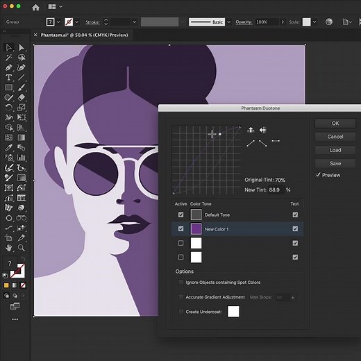 Recolour artwork in Illustrator with Phantasm Duotone Effect - Astute Graphics Quick Tip #Shorts