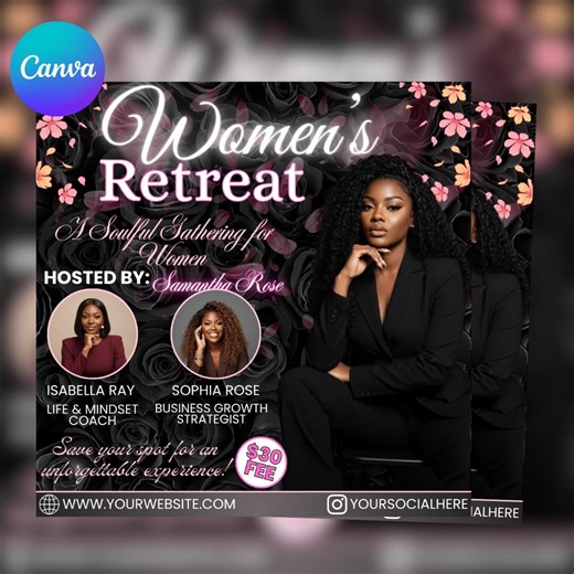 Women's Retreat Flyer, Conference, Networking Event (digital Download) - Etsy