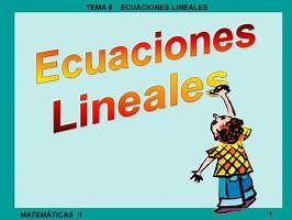 Aprendiendo ecuaciones lineales